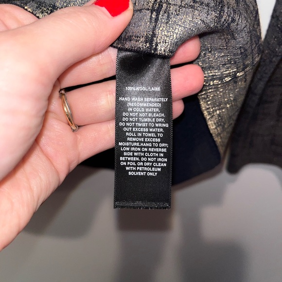 Lafayette 148 black and gold wool sweater - Picture 11 of 12